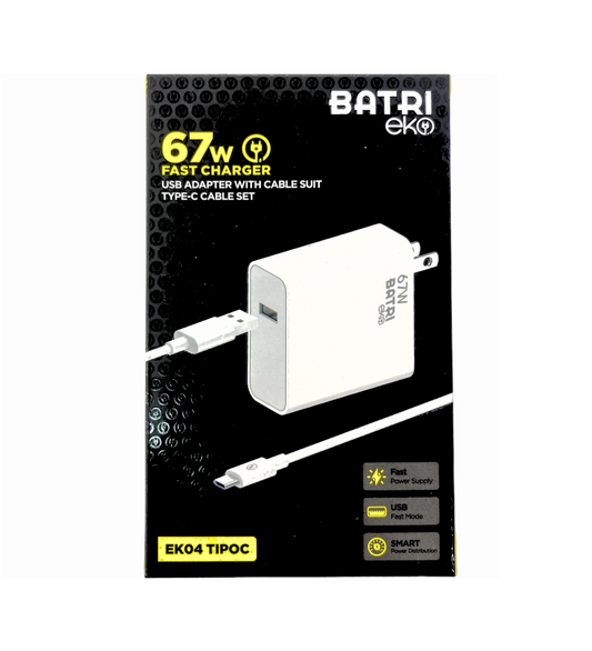 Cargador Batri EK04 67W Tipo C