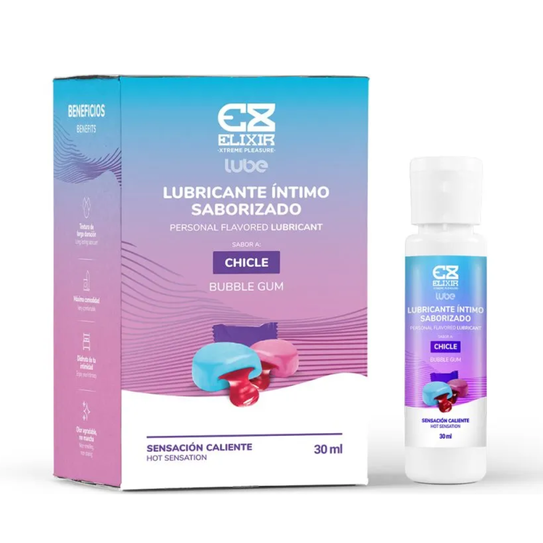 Lubricante intimo saborizado elixir chicle 30 ml