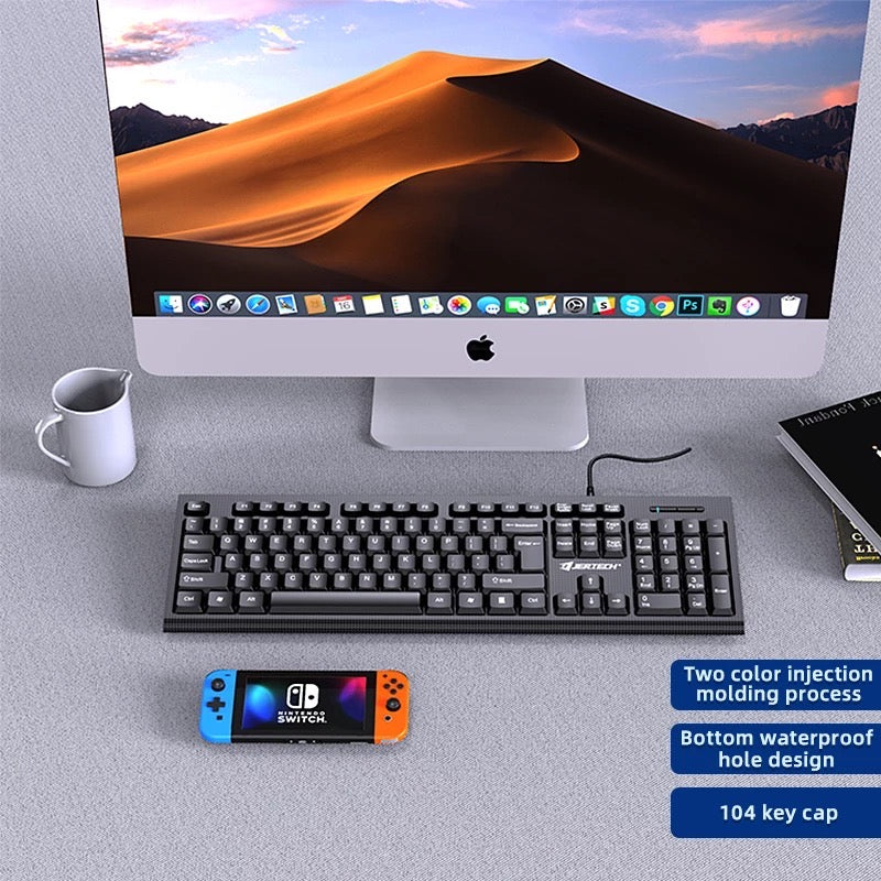 Combo Teclado Y Mouse PC Alambrico KM160